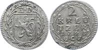 Hessen-Darmstadt 2 Kreuzer Ludwig VIII. 1739-1768. -