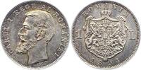 Rumänien Carl I. 1866-1914. 1 Lei 1894 Prachtexemplar. Fast Stempelglanz
