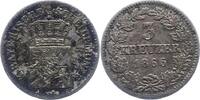 Bayern 3 Kreuzer Ludwig II. 1864-1886. -