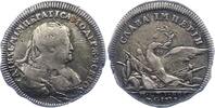 Silbermedaille 1739 Russland Anna Ivanovna 1730-1740. Schrötlingsfehler, Kratzer, fast sehr schön
