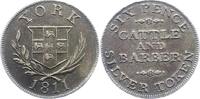 Großbritannien Silberner Six Pence Token George III. 1760-1820. -