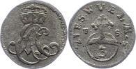 Sachsen-Weimar-Eisenach 3 Pfennig Ernst August Constantin 1756-1759. -