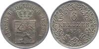 Hessen-Darmstadt 6 Kreuzer Ludwig III. 1848-1877. -