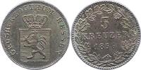 Hessen-Darmstadt 3 Kreuzer Ludwig III. 1848-1877. -