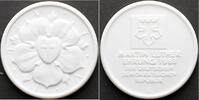Reformation Weiße Porzellanmedaille 1 500. Geburtstag von Martin Luther 1983. EF