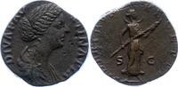Kaiserzeit Sesterz Faustina Minor, Gemahlin des Marcus Aurelius +176. -