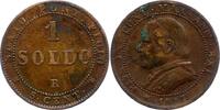 Italien-Kirchenstaat Vatikan 1 Soldo Pio IX. 1846-1878. -
