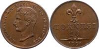 Italien-Neapel und Sizilien 10 Tornesi Ferdinand II. 1830-1859. -