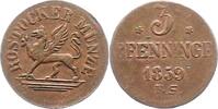 Mecklenburg-Rostock, Stadt 3 Pfennig -