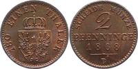 Brandenburg-Preußen 2 Pfennig Wilhelm I. 1861-1888. -