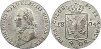 Brandenburg-Preußen 4 Groschen Friedrich Wilhelm III. 1797-1840. -