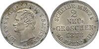 Sachsen-Albertinische Linie 2 Neugroschen Johann 1854-1873. -