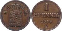 Sachsen-Albertinische Linie Pfennig Johann 1854-1873. -