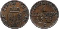 Brandenburg-Preußen Pfennig Wilhelm I. 1861-1888. -