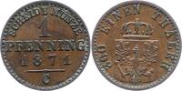 Brandenburg-Preußen Pfennig Wilhelm I. 1861-1888. -