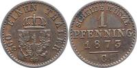 Brandenburg-Preußen 1 Pfennig Wilhelm I. 1861-1888. -