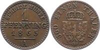 Brandenburg-Preußen Pfennig Wilhelm I. 1861-1888. -