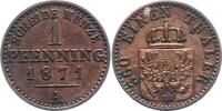 Brandenburg-Preußen Pfennig Wilhelm I. 1861-1888. -