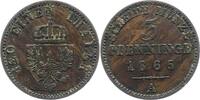 Brandenburg-Preußen 3 Pfennig Wilhelm I. 1861-1888. -