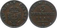 Brandenburg-Preußen 3 Pfennig Wilhelm I. 1861-1888. -