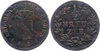 Baden-Durlach 1/2 Kreuzer Ludwig 1818-1830. -