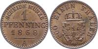 Brandenburg-Preußen Pfennig Wilhelm I. 1861-1888. -