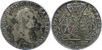 Sachsen-Albertinische Linie 2/3 Taler 1777 Friedrich August III. 1763-1806. VF