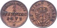 Brandenburg-Preußen Pfennig Wilhelm I. 1861-1888. -