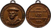 Reformation Dessau. Eisengussmedaille 400. Geburtstag von Martin Luther 1883. -