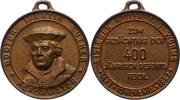 Reformation Dessau. Eisengussmedaille 400. Geburtstag von Martin Luther 1883. -