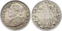 Italien-Kirchenstaat Vatikan 10 Soldi Pio IX. 1846-1878. -