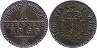 Brandenburg-Preußen 1 Pfennig Friedrich Wilhelm IV. 1840-1861. -