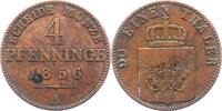 Brandenburg-Preußen 4 Pfennig Friedrich Wilhelm IV. 1840-1861. -
