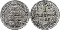 Sachsen-Meiningen Kreuzer Bernhard Erich Freund 1803-1866. -