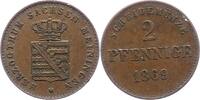 Sachsen-Meiningen 2 Pfennig Georg II. 1866-1914. -