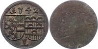 Salzburg Einseitiger Pfennig Leopold Anton Eleutherius von Firmian 1727-1744. -