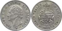 Sachsen-Albertinische Linie 1/6 Taler Johann 1854-1873. -