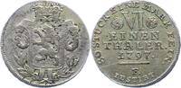Hessen-Kassel 1/6 Taler Wilhelm IX. 1785-1803. -
