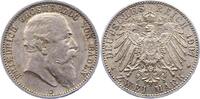 Baden 2 Mark Friedrich I. 1856-1907. -