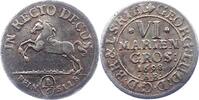 Braunschweig-Calenberg-Hannover 6 Mariengroschen Feinsilber Georg Ludwig 1698-1714. -
