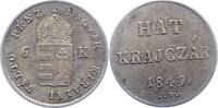 Haus Habsburg 6 Kreuzer Franz Joseph I. 1848-1916. -
