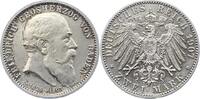 Baden 2 Mark Friedrich I. 1856-1907. -