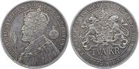 Schweden 2 Kronen Oskar II. 1872-1907. -