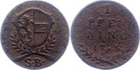 Salzburg Pfennig Hieronymus Graf Colloredo 1772-1803. -
