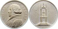 Reformation Porzellanmedaille Errichtung des Lutherdenkmals in Wittenberg 1821. -