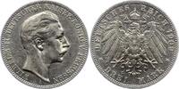 Preußen 3 Mark Wilhelm II. 1888-1918. -