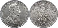 Preußen 3 Mark Wilhelm II. 1888-1918. -