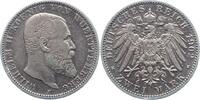 Württemberg 2 Mark Wilhelm II. 1891-1918. -