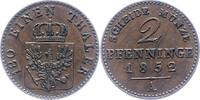 Brandenburg-Preußen 1 Pfennig Friedrich Wilhelm IV. 1840-1861. -