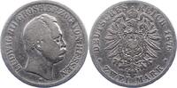 Hessen 2 Mark Ludwig III. 1848-1877. -